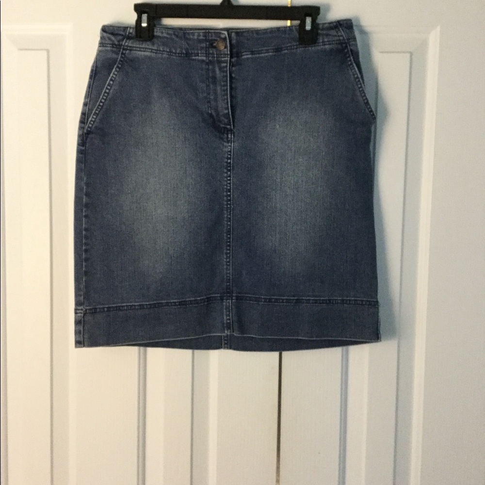 Talbots denim skirt